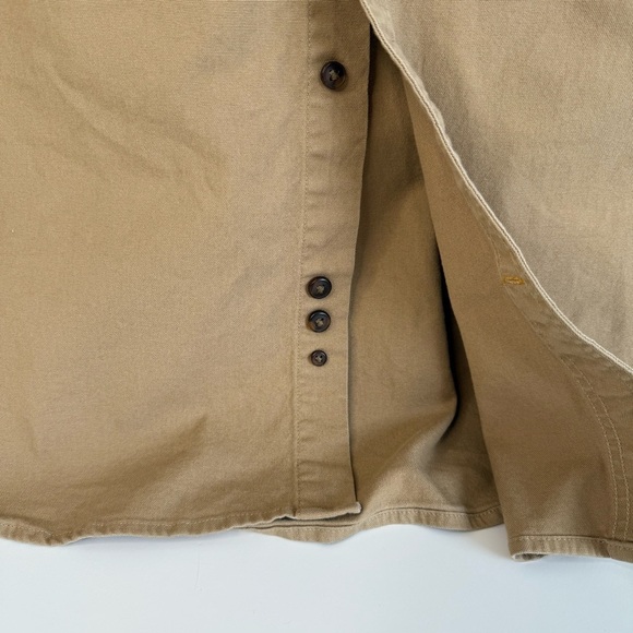 Carhartt Rugged Flex Men Shirt Short Sleeve Relaxed Fit Midweight Khaki Size XXL - Picture 9 of 14